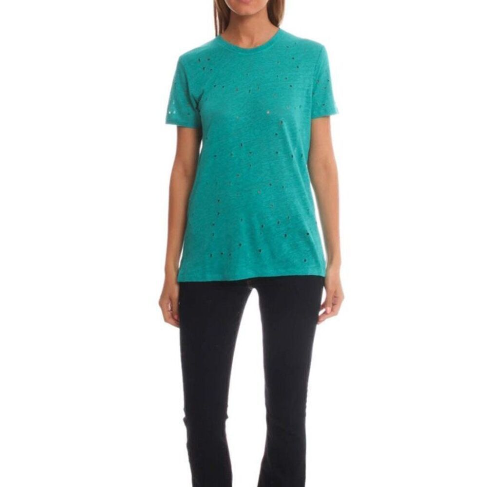 IRO Clay Distressed T in Emerald Green NWT Size Small
